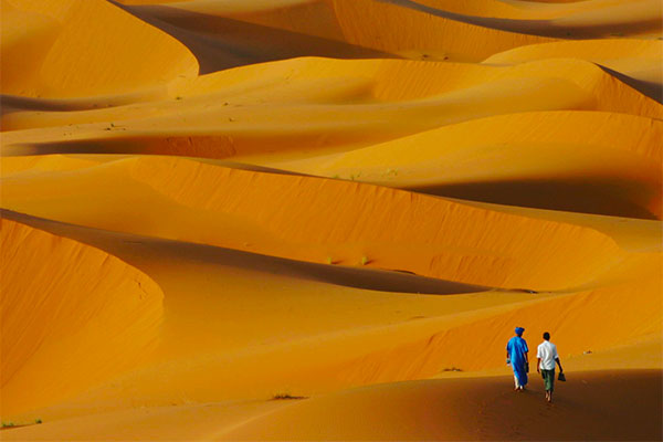 Sahara - písečné duny Erg Chebbi